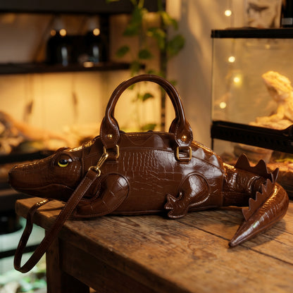 Jenny's croc-shaped bag
